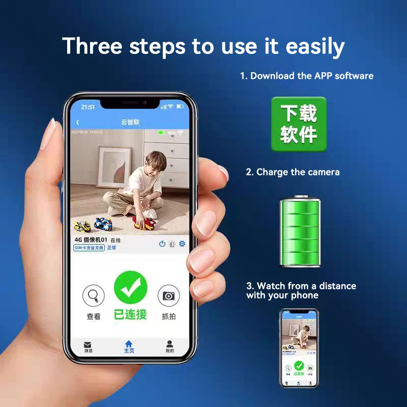 Y8 mini câmera 1080p wifi ip monitor remoto bateria recarregável detecção de movimento câmera de vigilância de segurança portátil