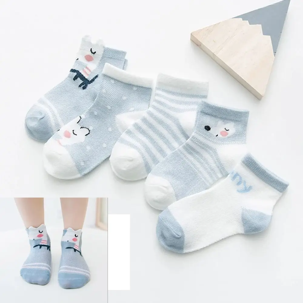 5Pairs Mesh Cute Kids Gift Children Accessories Cotton Soft Baby Clothes Baby Socks for Girls Toddler Socks