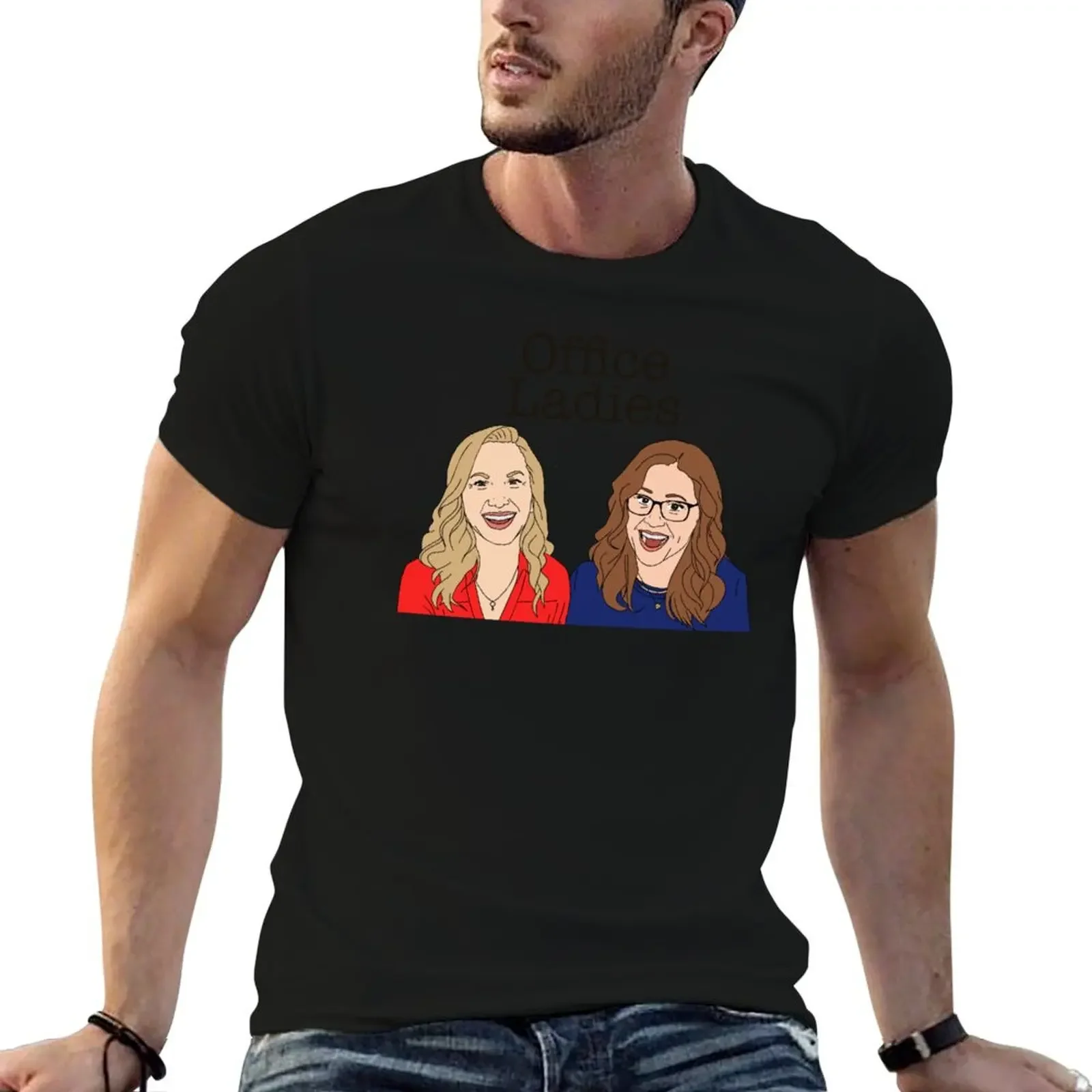 

Office Ladies with Title T-Shirt graphic t shirt vintage T-shirts man cute tops mens designer clothes