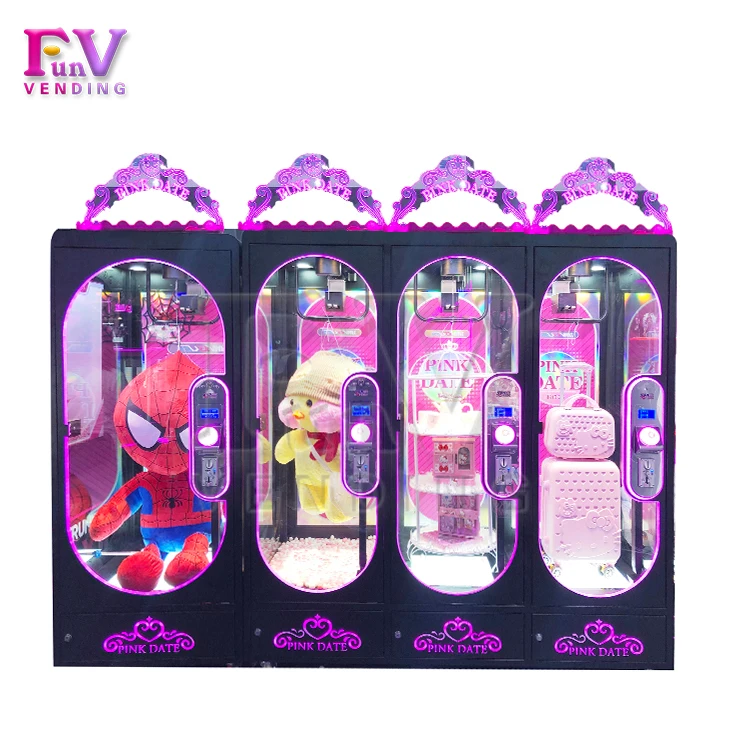 

Quality Coin Operated Cut Ur Prize Pink Date 4 Big Toy Cutting Machine (1 Player) Game Machine Guangzhou Funvending for Funfair