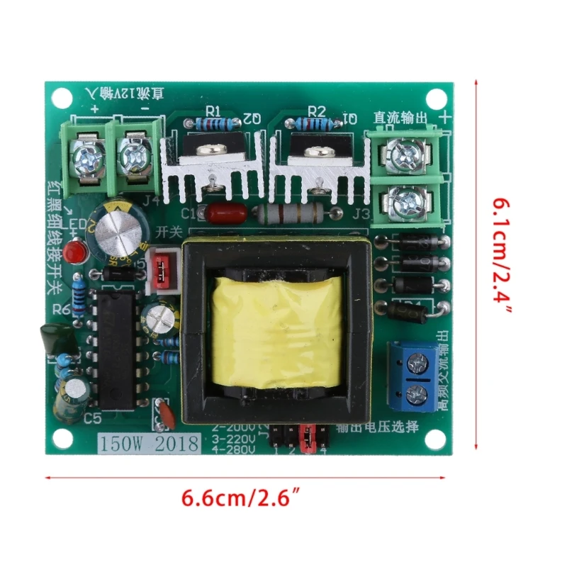 DC-AC Converter 12V to 110V 200V 220V 280V 150W Inverter  Board