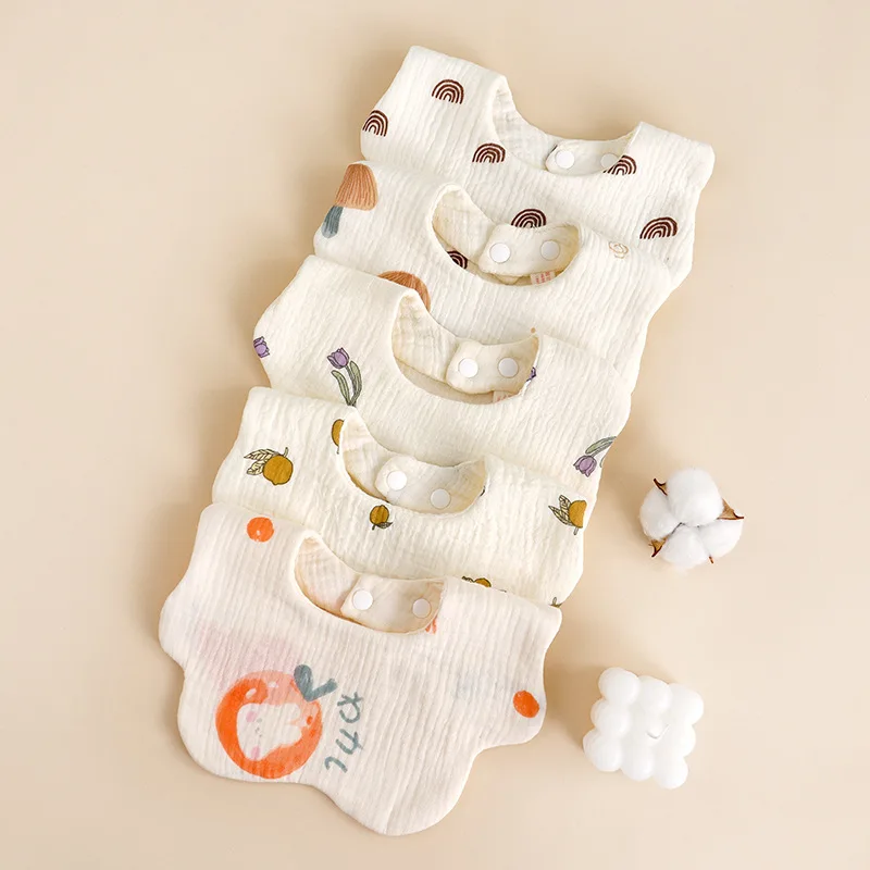 

1, детское полотенце для слюней, хлопковое водонепроницаемое марлевое детское полотенце с принтом лепестков, мягкое и удобное квадратное полотенце против плевания молока