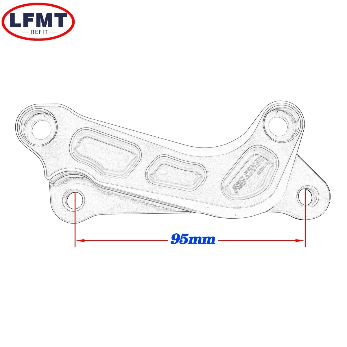 Motorcycle 320mm CNC Front Brake Pump Fixed Bracket For KTM XC XCF XCW SX SXF EXC EXCF Husqvarna 125-501 FE TE FC TC TX FX