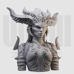 Lilith-busto de resina blanca, modelo de figura GK, 1/10