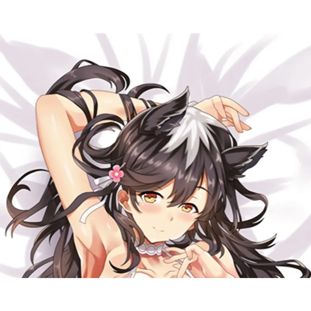 Dakimakura Cushion Protector Full Size Anime Art Print Throw Pillow Cover For Room Decoration Atago Without Pillow Insert