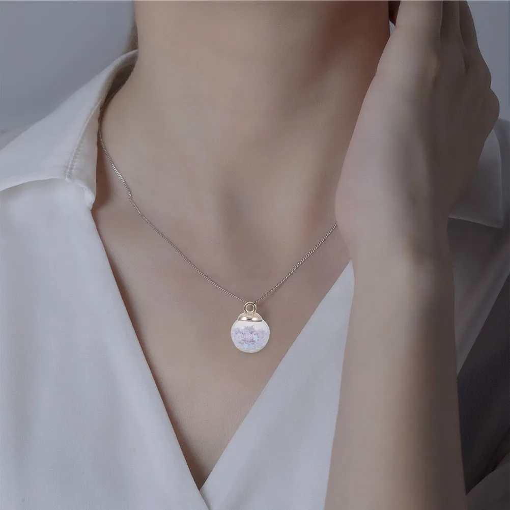 

60Pcs Glass Ball Charms Filled Star Sequins DIY Jewelry Pendants Earrings Charms Hanging Necklace Bracelet Supplies