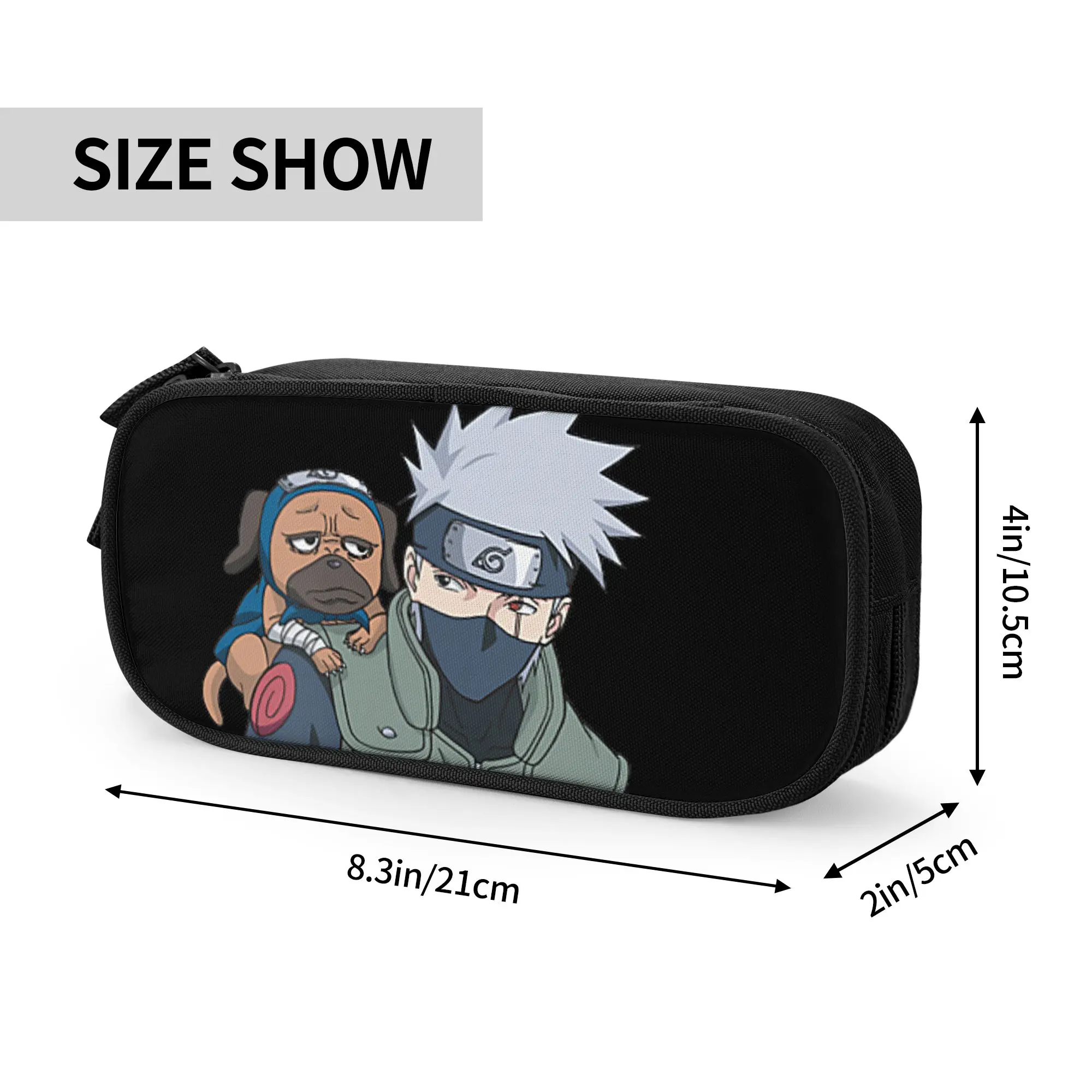 Large Capacity Bags for Child Cartoon Naruto Shippuden Kakashi Pakkun  Handheld Study Bag for Boys Gilrs Kids