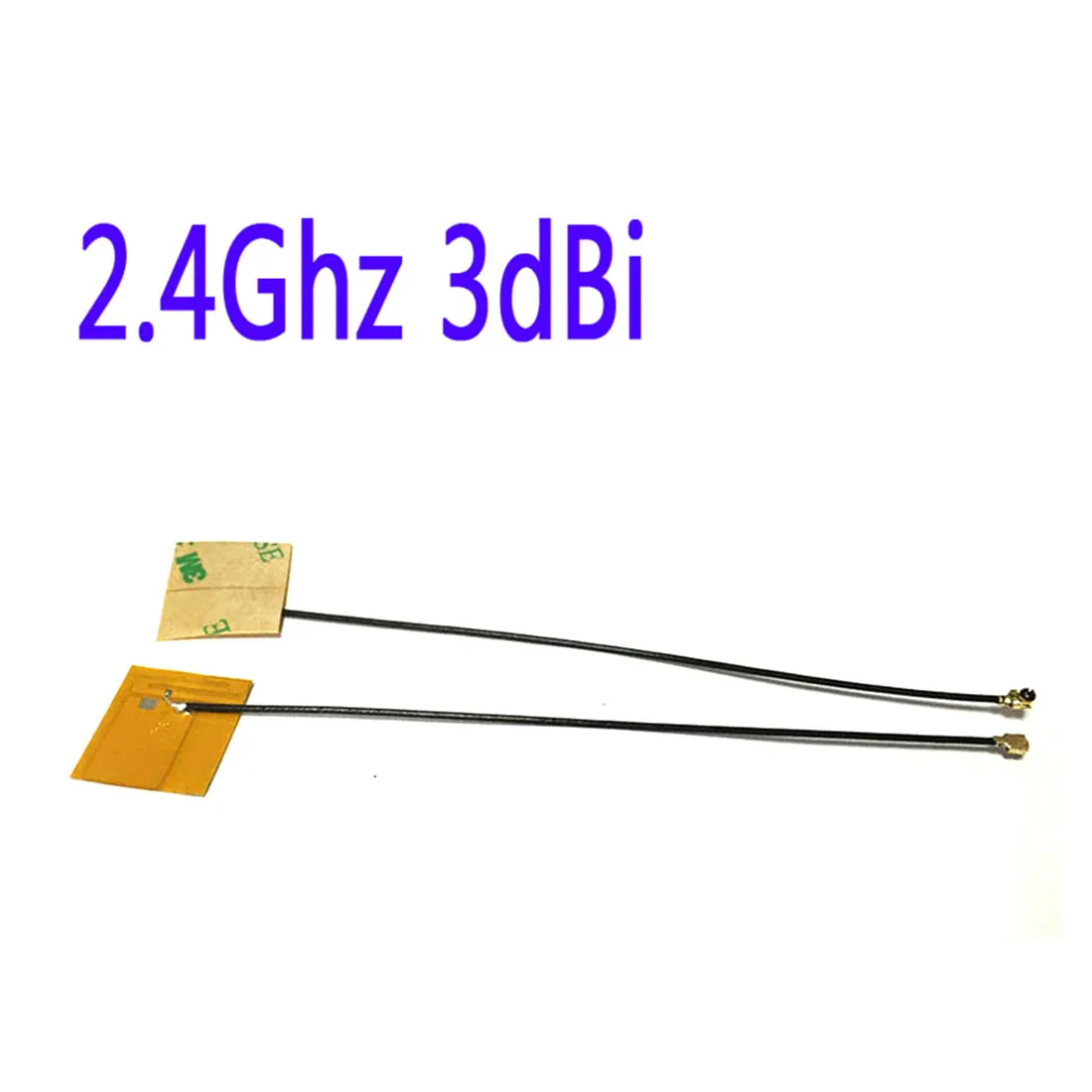 2PCS  2.4Ghz 3dbi Wifi Internal Antenna Yellow Film FPC Soft Aerial U.RL #2 Wifi Antenna for Laptop