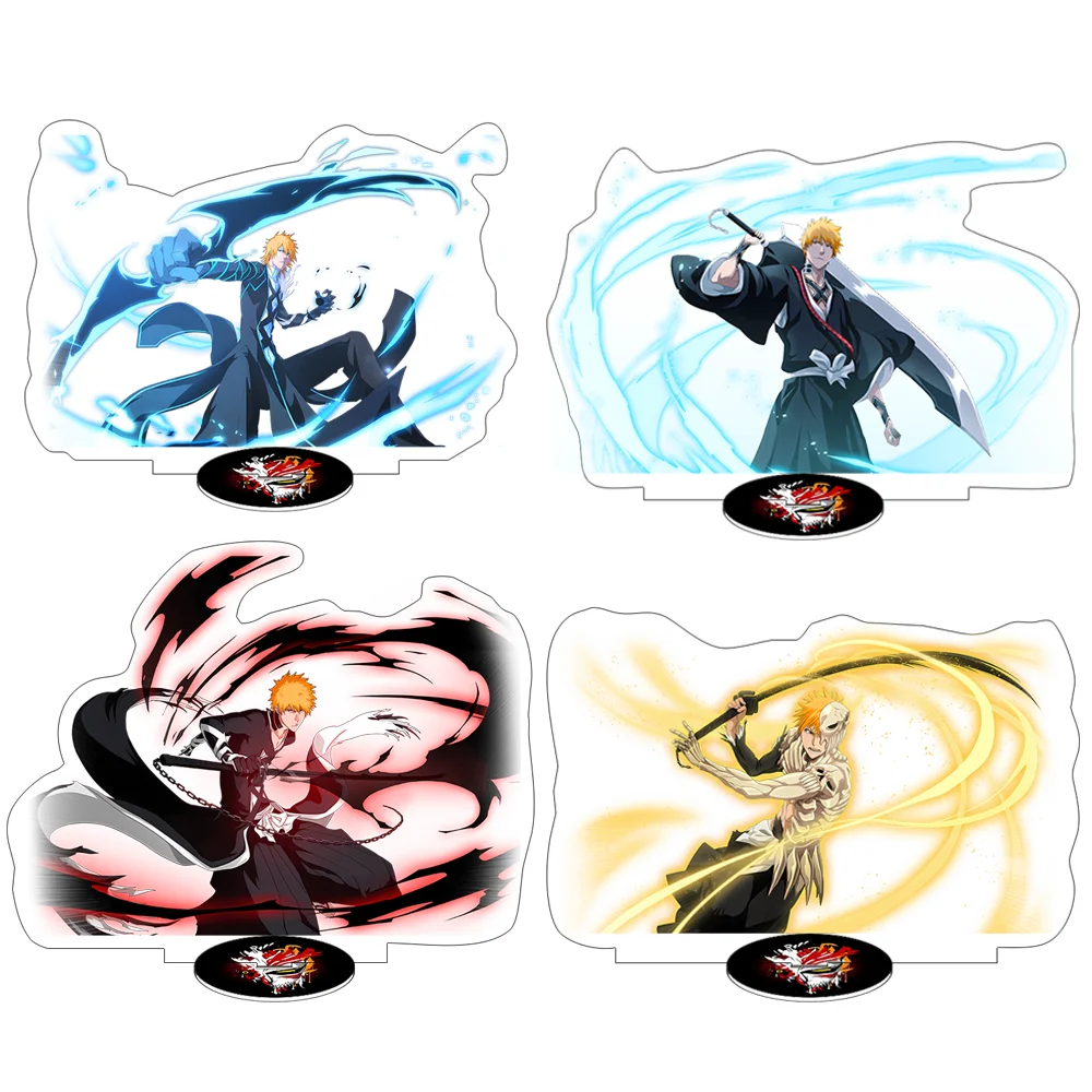 New Anime BLEACH 15CM Ichigo Kurosaki Acrylic Stand keychain Anime Stand Model Figure Desktop decoration collecting fan gifts