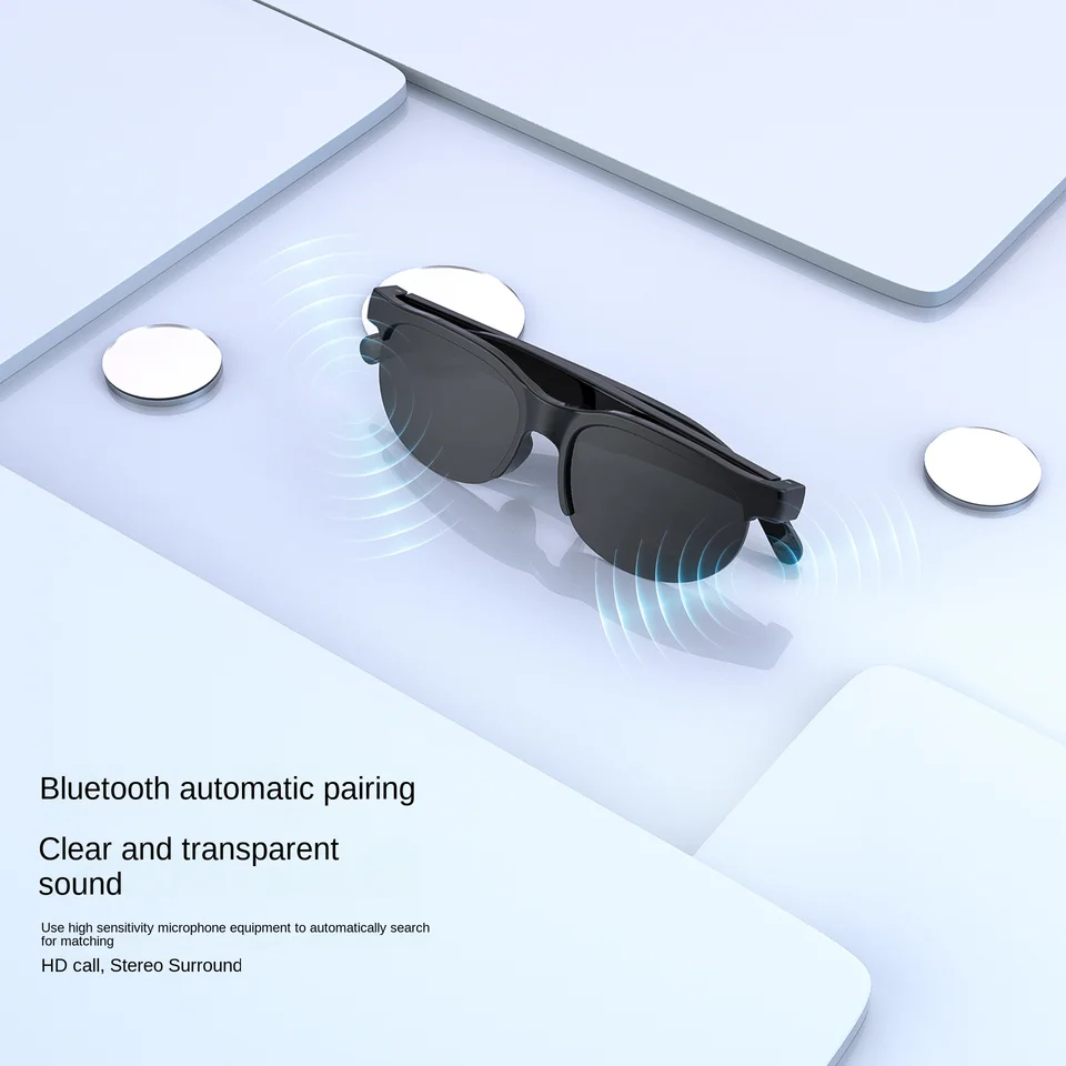 ヘッドフォン+イヤフォン SMART GLASSES New XG88 Smart Glasses Bluetooth Earphones Intelligent Call Music
