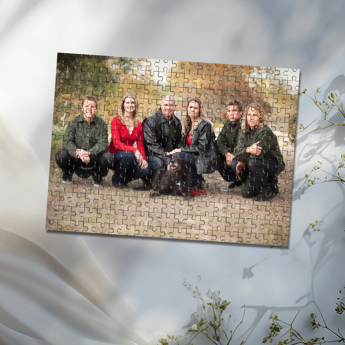 35/300/500/1000pcs Personalized Custom Photo Puzzle Family Photo Personalized Puzzle Memento For Special Occasions Room