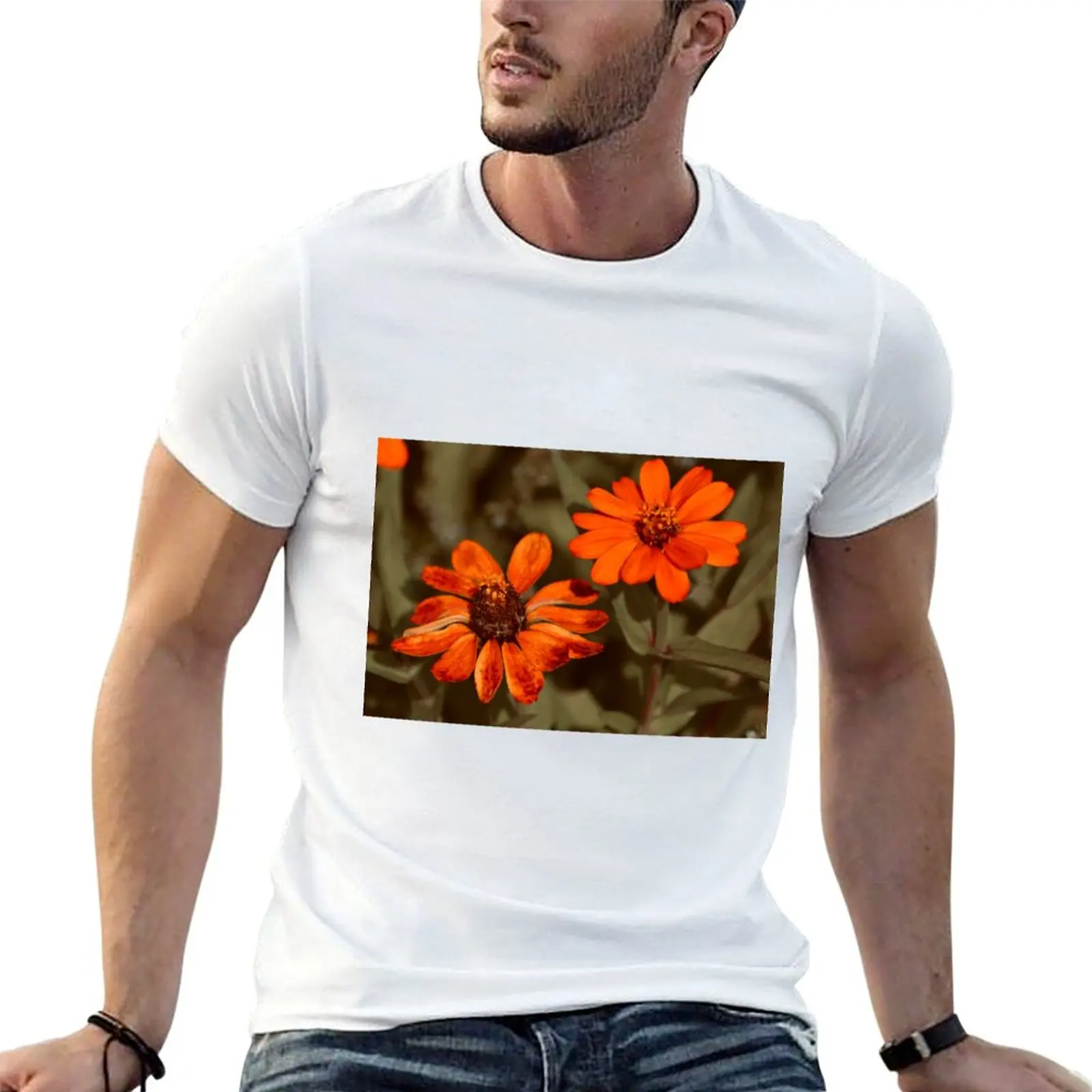 Fall Flowers T-Shirt summer 2026 new gifts and t-shirts t shirt men 100℅ cotton