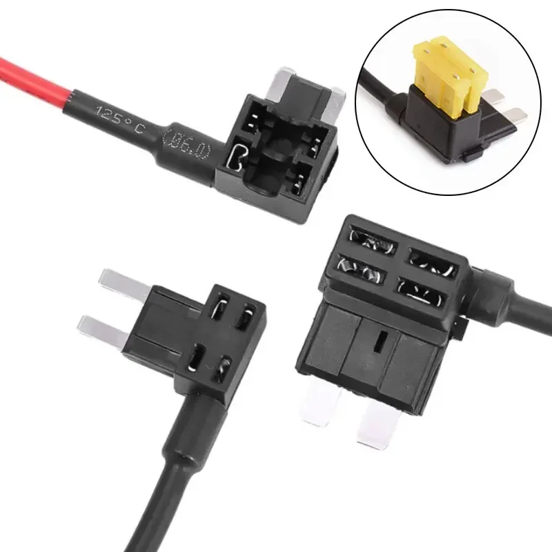 3/5pcs Car Fuse Box Circuit Adapter Mini Small and Medium Size ATM Blade Fuse for Car Van Motorcycle RV Boat Tractor TAP Adapter