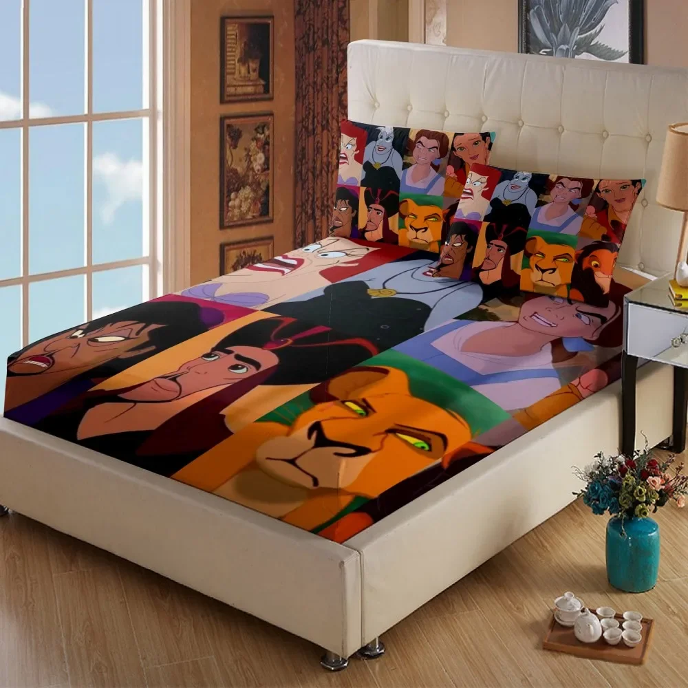 Disney Lion King Simba Cartoon Matrashoes Hoeslaken Lakens Beddengoed voor Kind Kinderen Tiener Sprei Slaapkamer Decor