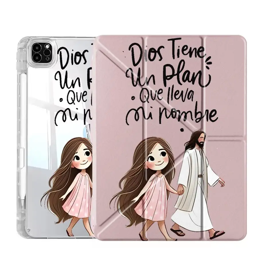 Images Tablet Case For iPad Mini 6 7 Air 4 5 M3 M2 1 2 M4 11inch Pro 2025 Pro 11th 10th 9th 8th 7th 12.9inch Y-Fold Holder Cover