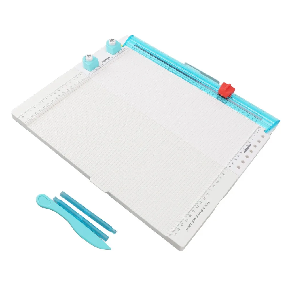 7 in 1 Paper Trimmer Board 12.2 Inch Cutting Width Folding Scorer Scoring Paper Board Multifunctional Design Scoring Tool