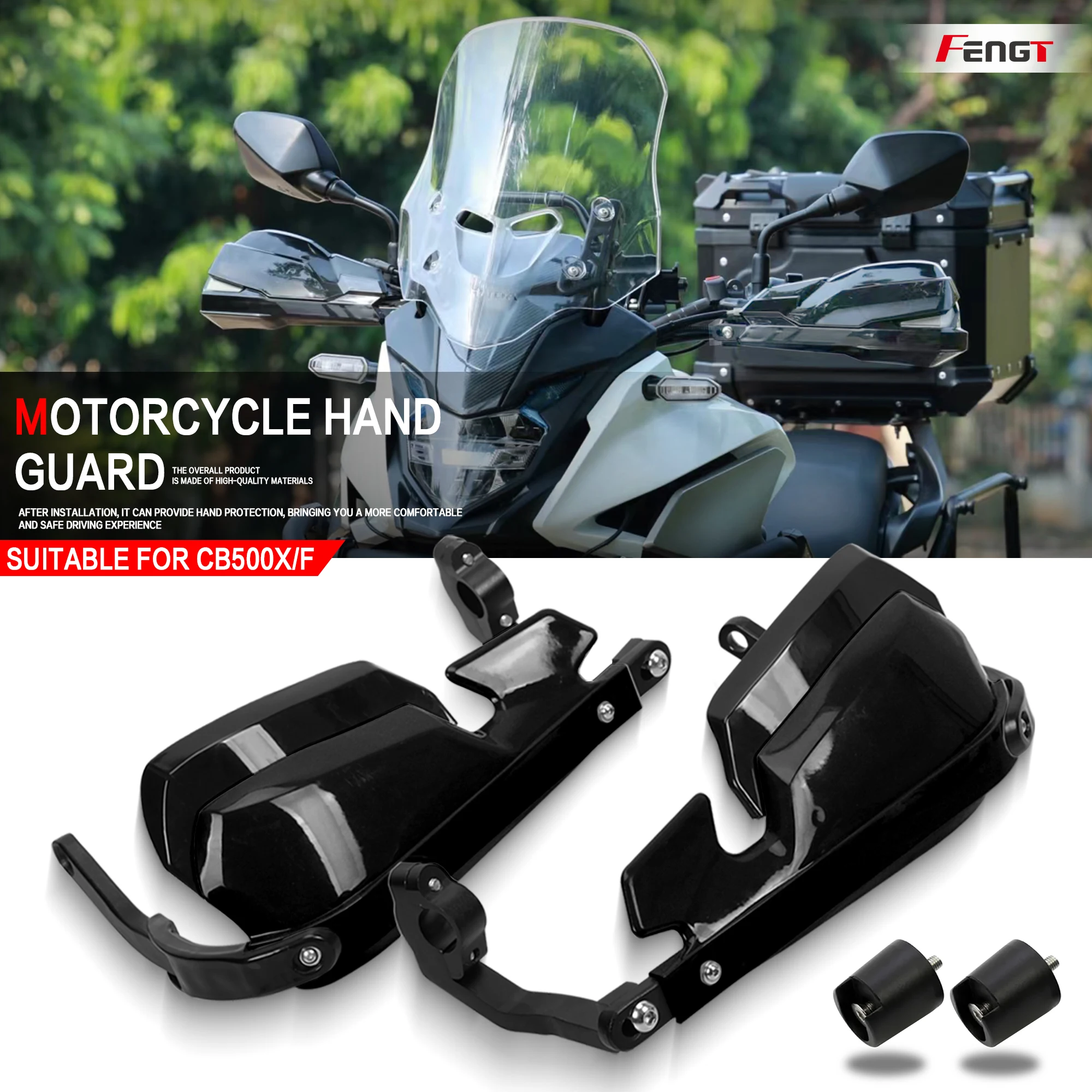 

For Honda CB500X CB500F 2013-2025 Motorcycle Handlebar Handguard Heighten Hand Guards Shield Brake Lever Protector CB 500X