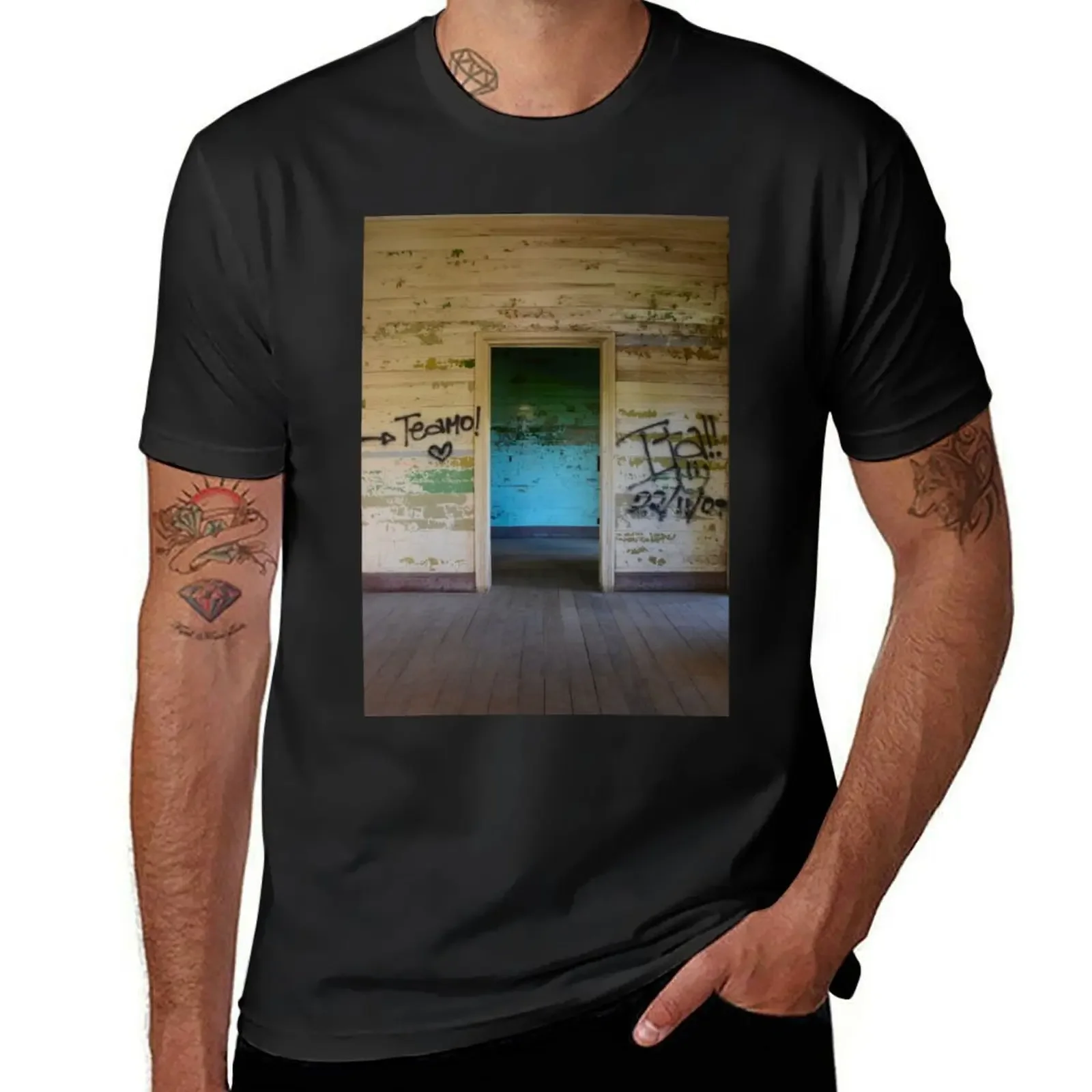 Blue Room - Abandoned Sanatorium in Costa Rica T-Shirt oversizeds vintage graphic tee vintage mens white t shirts