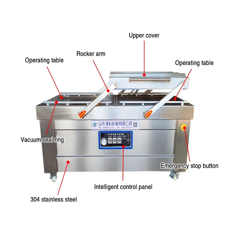 Commercial Vegetable Grain Vacuum Packing Sealing Machine for Chinese Cabbage Automatic Double Chamber Vacuum Packing Machine