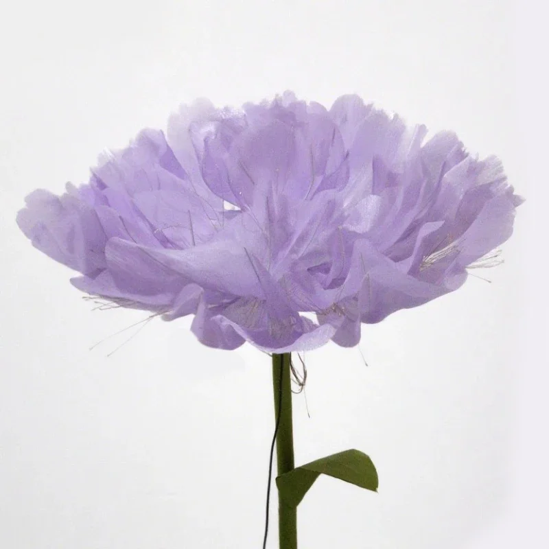 Automatic opening and closing ambient light silk peony flower wedding prop arrangement