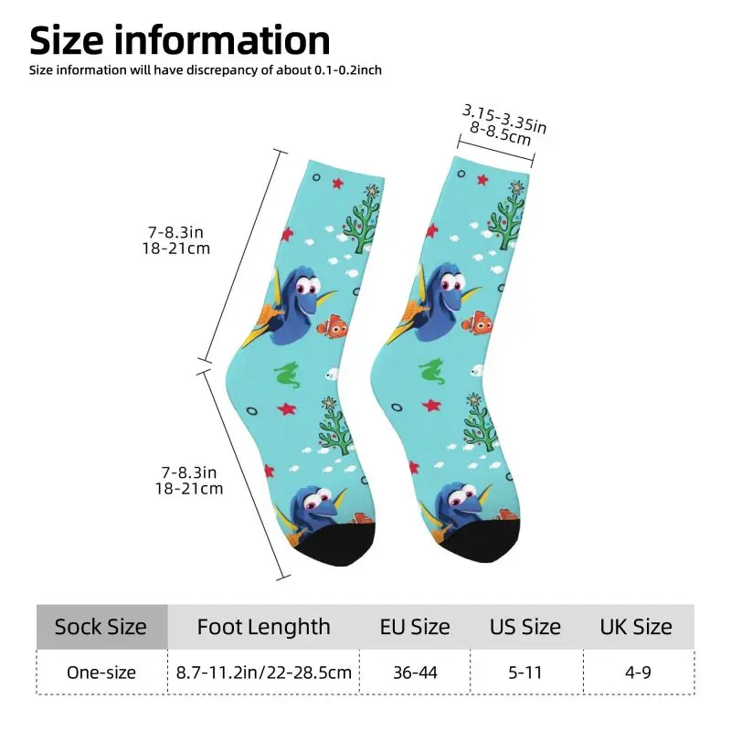Custom Finding Nemo Dress Socks Mens Womens Warm Funny Novelty Crew Socks