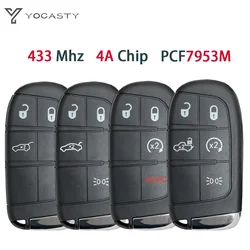 YOCASTY Smart Remote Car Key Fob For Fiat 500 500L 500X 2016-2019 433MHz 4A Chip 3/4/5 Buttons SIP22 M3N-40821302