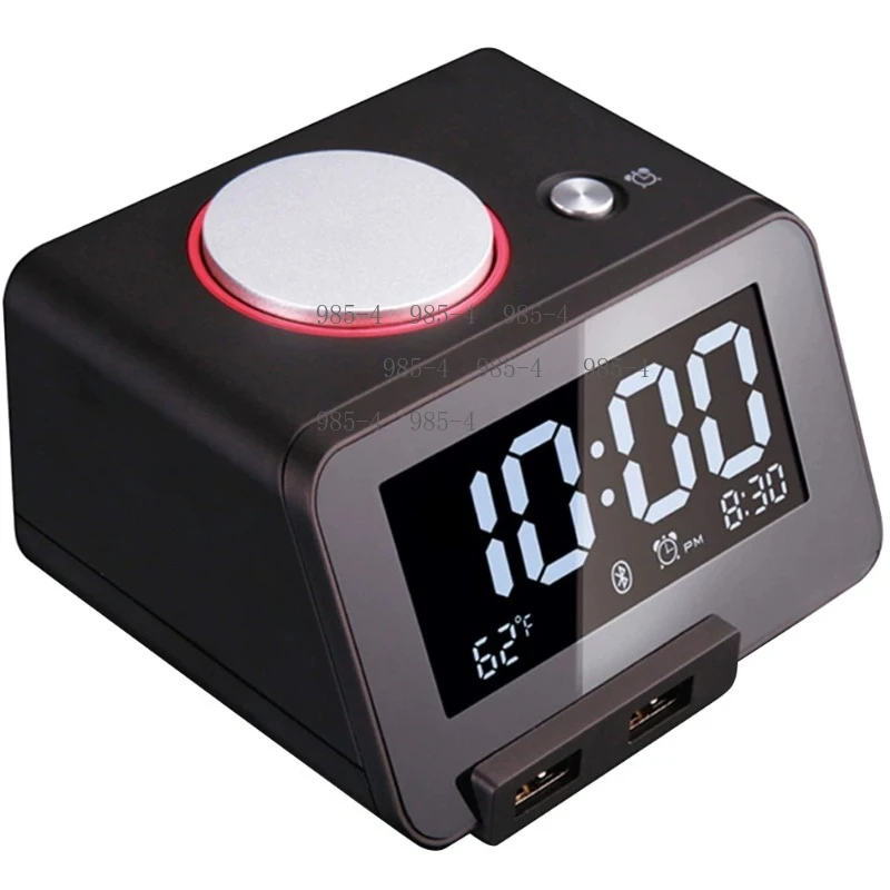 Silent Alarm Clock with LED , Luminous Big Bell Snooze Design for Bedside
