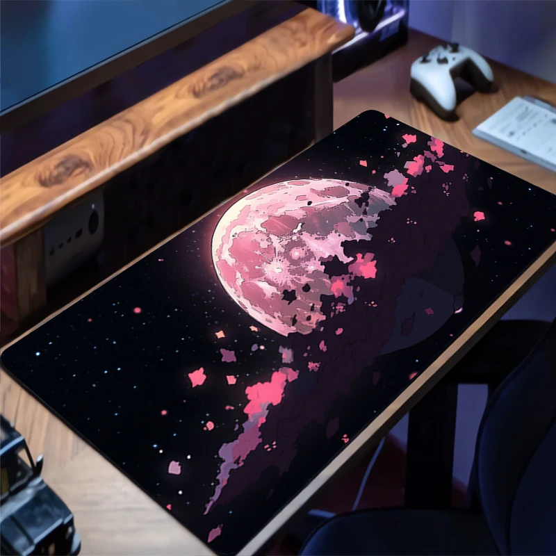 

Mouse Pad Design Non-Slip Desk Mat Gaming Space Galaxy Accessories Stitched Edges For Home And Game For Gamer Mousepad