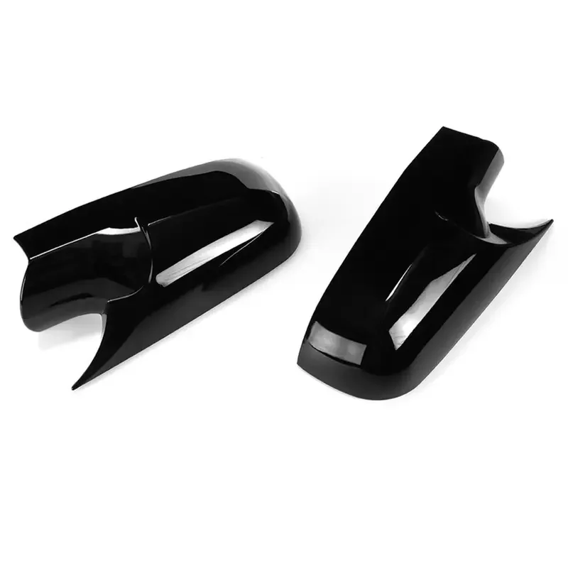 Rearview Side Mirror Cover Fit For Renault Megane 2 MK2 2002-2009  Car Wing Cap Sticker Door Case Trim Carbon Fiber Black