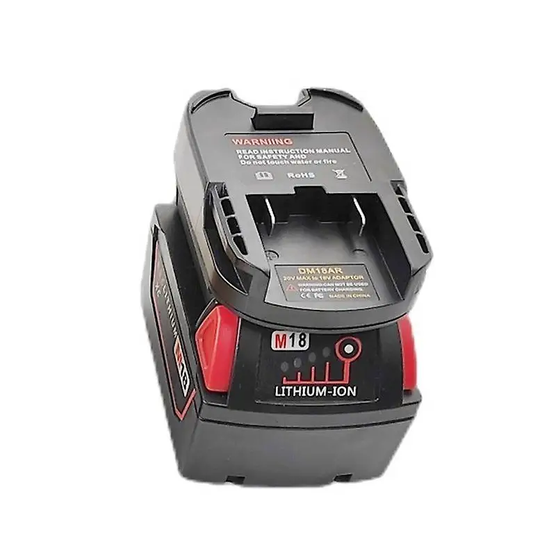 محول DM18AR لـ ديوالت 20 فولت ميلواكي M18 18 فولت محول بطارية ليثيوم إلى AEG RIDGID بطاريات ليثيوم أيون 18 فولت أدوات كهربائية