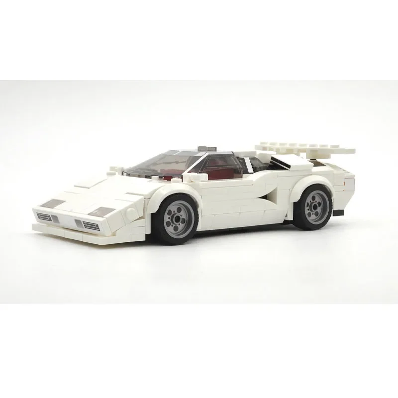 MOC-91024 White MOC-85018 Red Supercar AssemblyBuilding Block ModelChildren's Adult BirthdayToyGiftSportsCarBuilding BlockModel