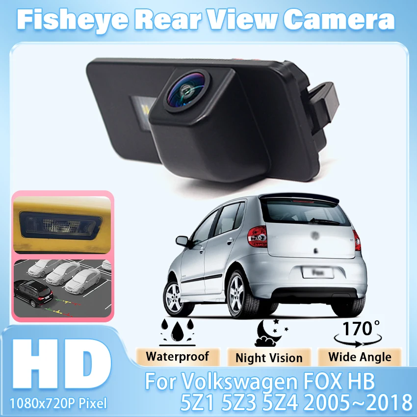 170°Car Rear View Camera For Volkswagen FOX HB 5Z1 5Z3 5Z4 2005~2016 2017 2018 CCD HD Night Vision Parking Reverse Backup Camera