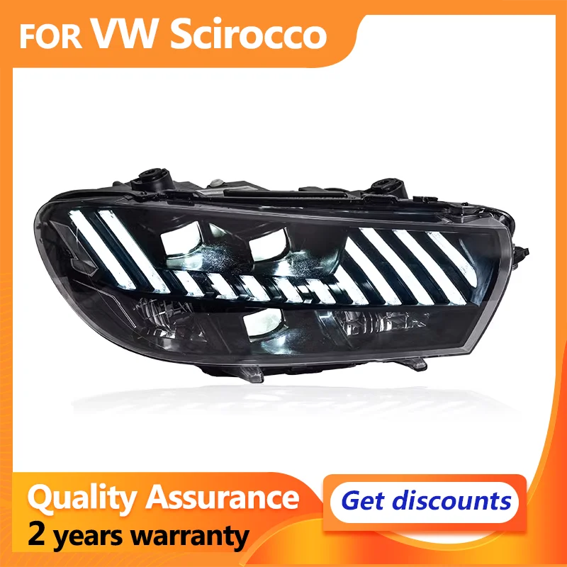 Matrix LED dla VW Scirocco reflektory 2009-2017 Scirocco 1.4T 2.0T dynamiczne kierunkowskazy lampa czołowa led DRL podwójny obiektyw zestaw LED