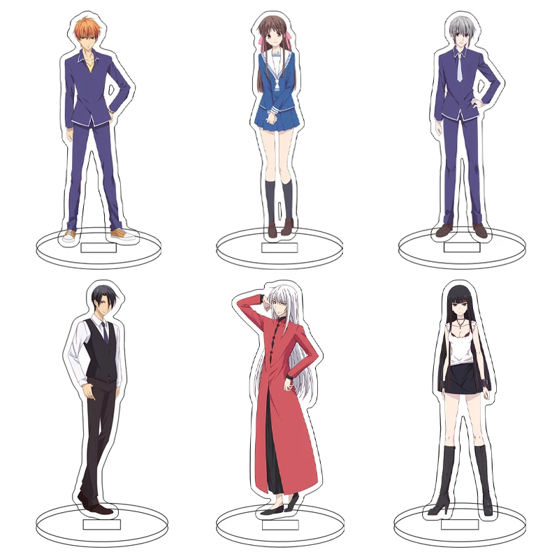Figura Acrílica de 16 cm de Anime Fruits Basket, Honda Tohru, Souma Kyo, Souma Yuki, Ayame Soma, Hatori, con Base, Adornos, Regalos