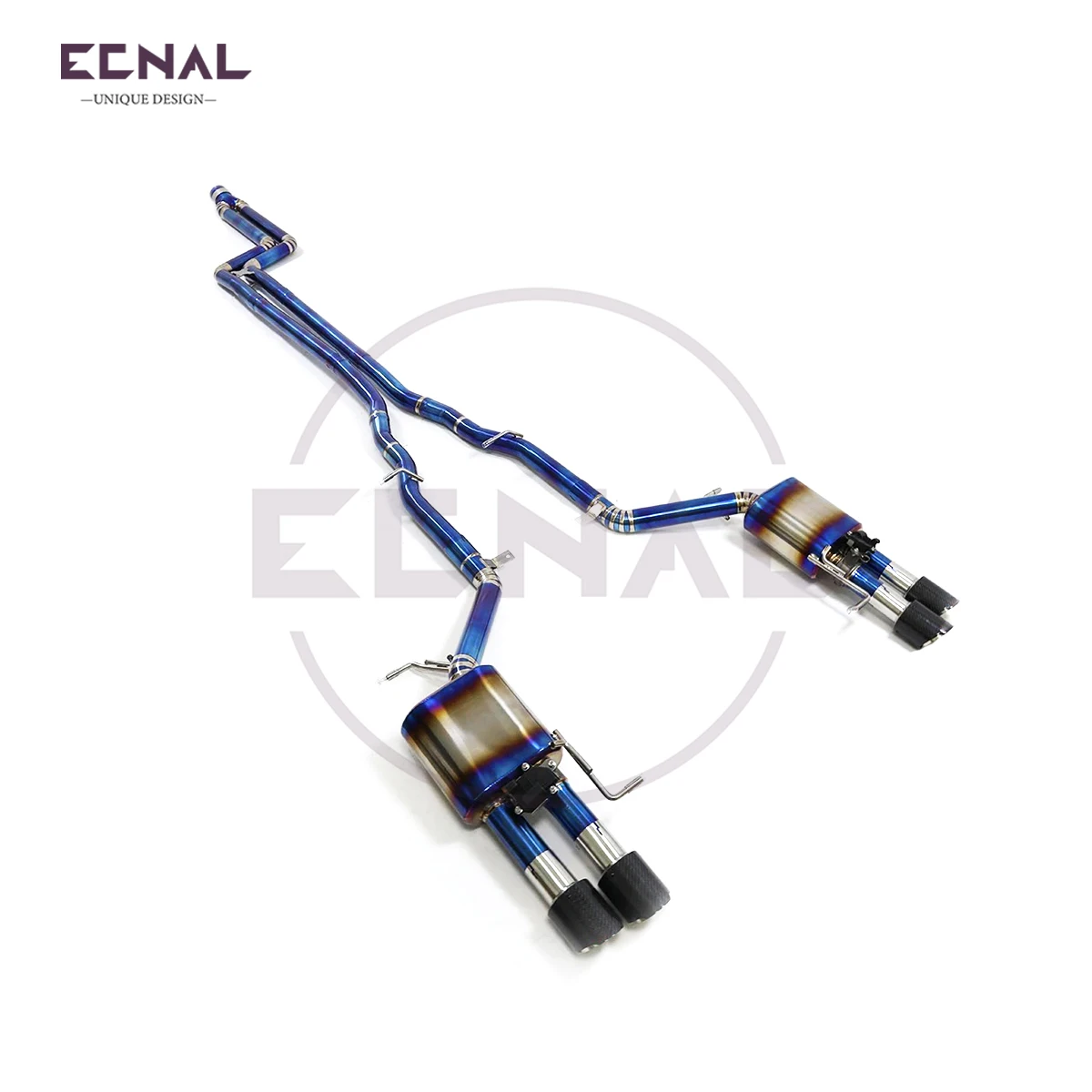 

Ecnal Exhaust Valved Catback for BMW 640i F06 N55 3.0T High Performance TC4 Titanium Alloy Car Sport Exhaust Valve Pipe
