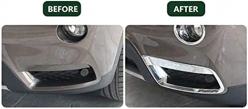 

Chrome Front Fog Light Cover Upper And Lower Combo Set for BMW X3 F25 2011-2013