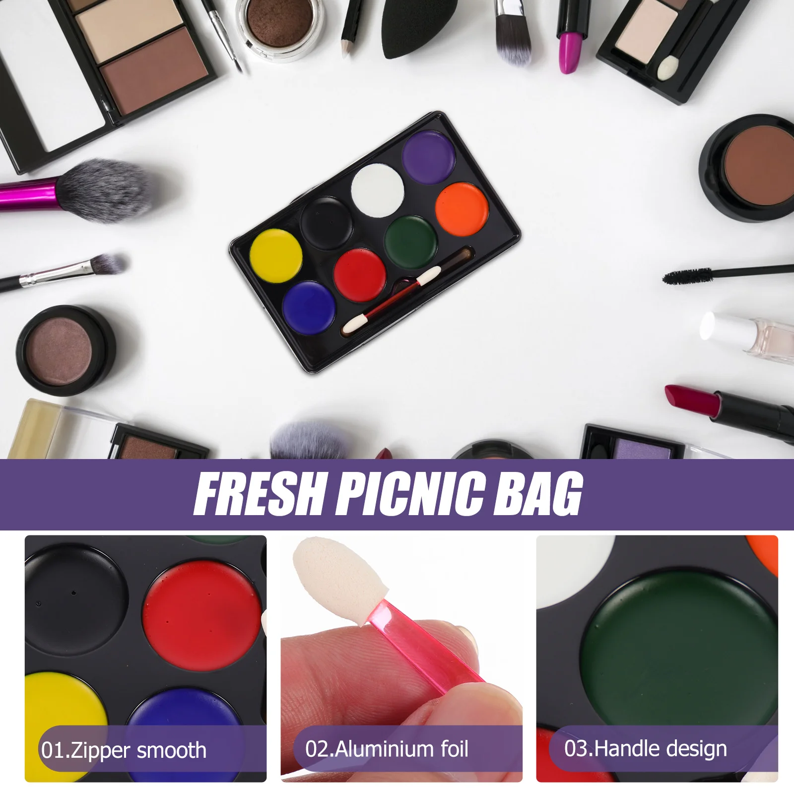 4 szt. Farby do ciała, farby akwarelowe do twarzy, przyjazne dla skóry, łatwe w aplikacji i usuwaniu, pigment do makijażu na imprezy dla kibiców, festiwale, Halloween.