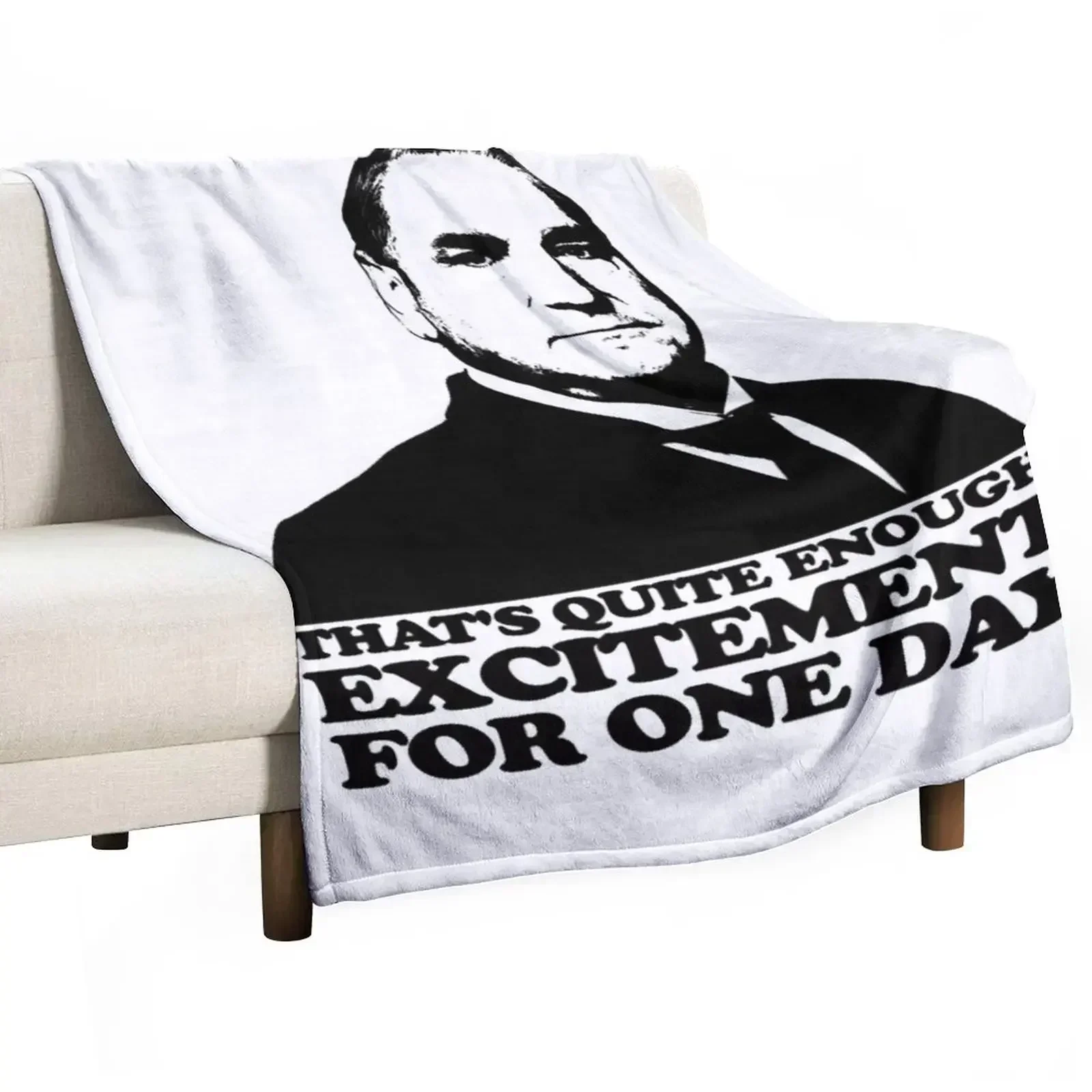 Downton Abbey Carson Excitement Tshirt Essential Throw Blanket Soft Quilt Blankets