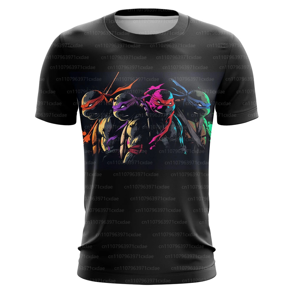 Teenage Mutant Ninja Turtles T-shirts Cartoon Adult Top Tees Anime Short Sleeves Summer Shirts Fashion Women Men Clothes Gift