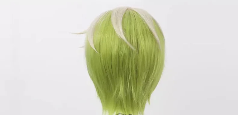 Chained Soldier Tenka Izumo Cosplay Wigs 30cm Short Mixed Green Synthetic Hair