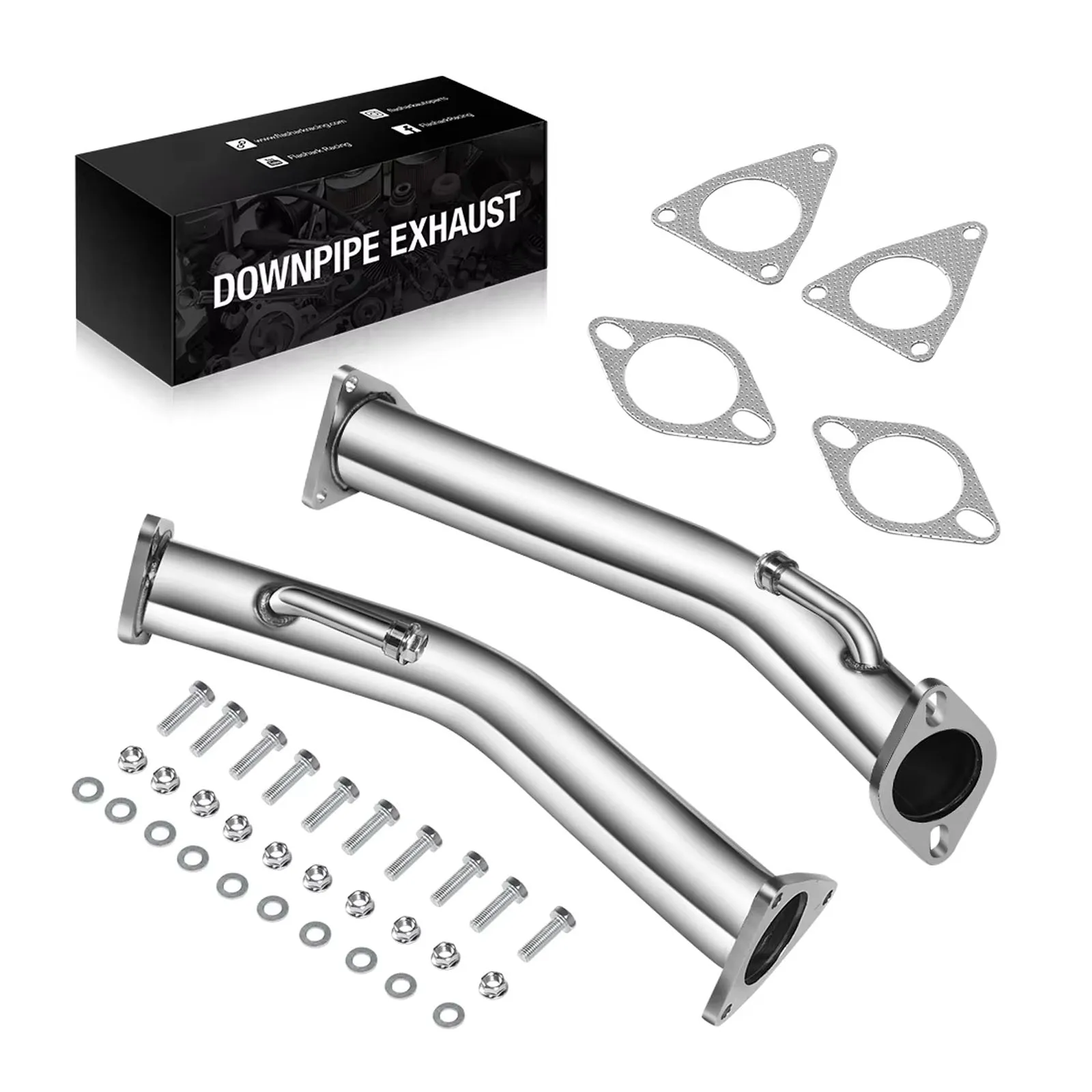 Catless Straight Exhaust Downpipe Stainless Steel For Nissan 370z Infiniti G37 3.7L 08-18