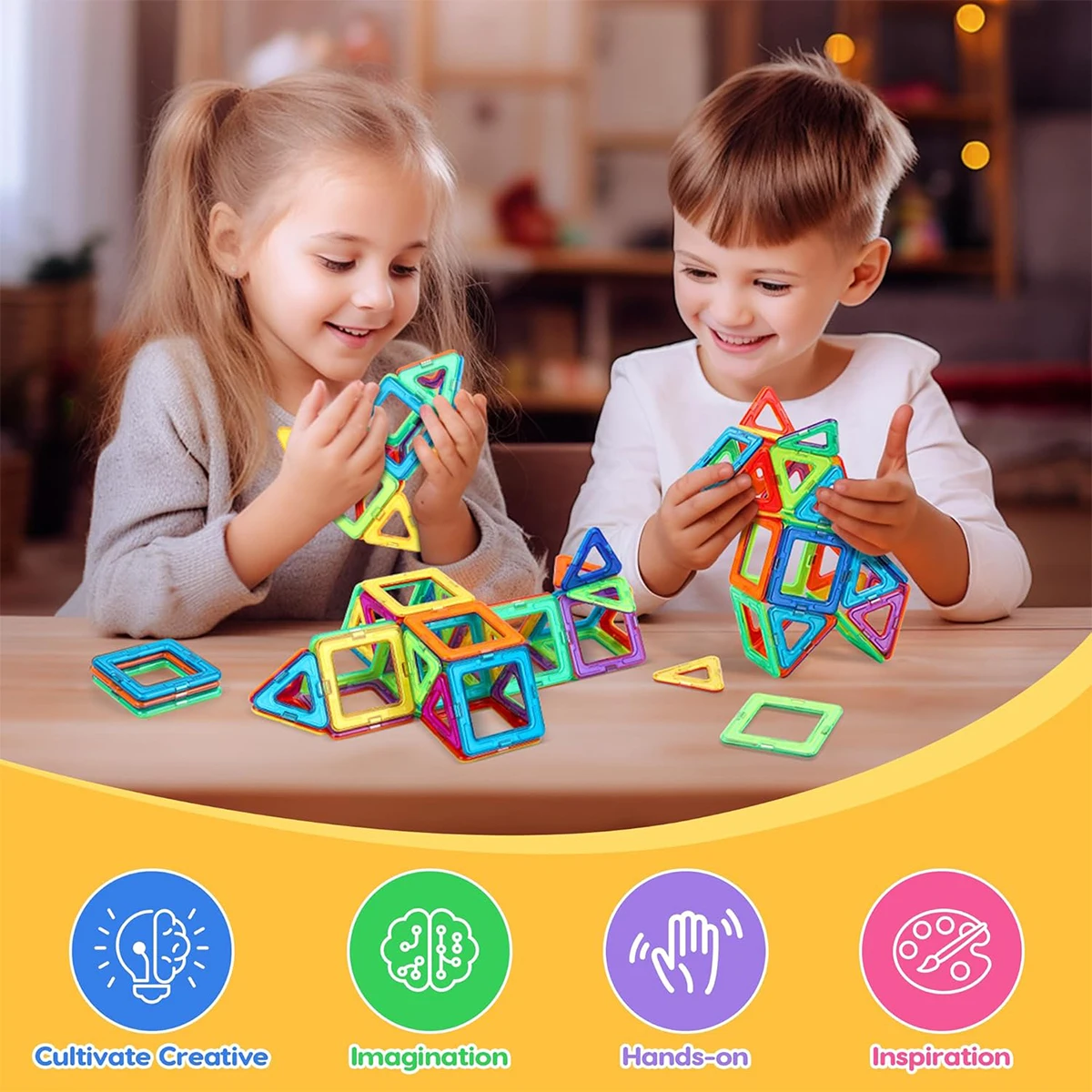 Conjunto de blocos de construção magnéticos-3d stem montessori conjunto educacional brinquedos para crianças meninos meninas presentes 30/50/90/140 peças