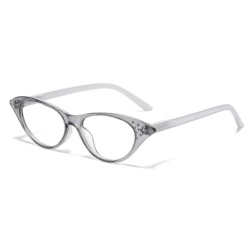 Trendy Diamond-Encrusted Irregular Eyeglass Frames for Middle-Aged and Elderly Women, Fashionable Reading Glasses