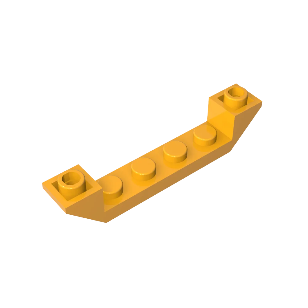 Gobricks GDS-686 Technical children's toys Assembles Building Blocks INVERTED ROOF TILE 6X1X1 Compatible with lego 52501