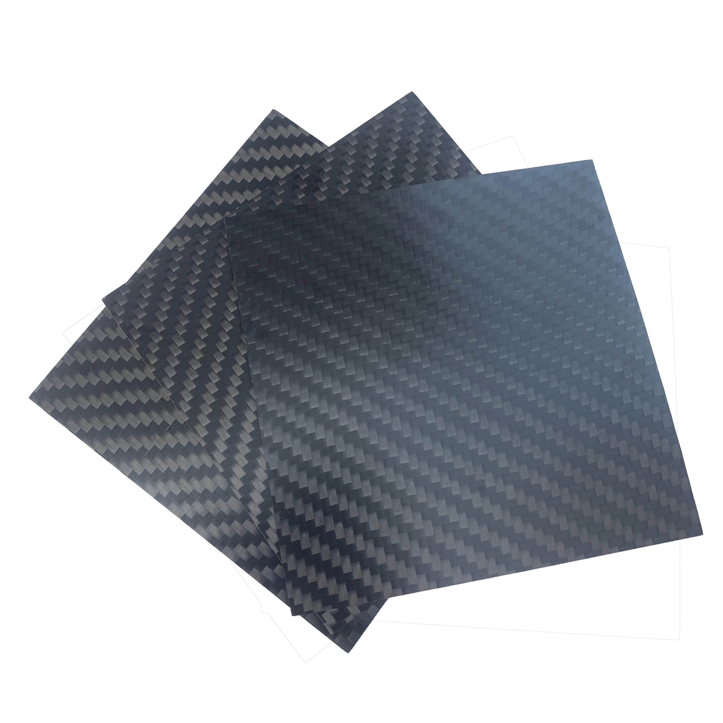 3pcs/lot 50mm X 50 mm3K Matt Surface Carbon Plate Panel Sheets High Composite Hardness Material Carbon Fiber Board 0.5-5MM