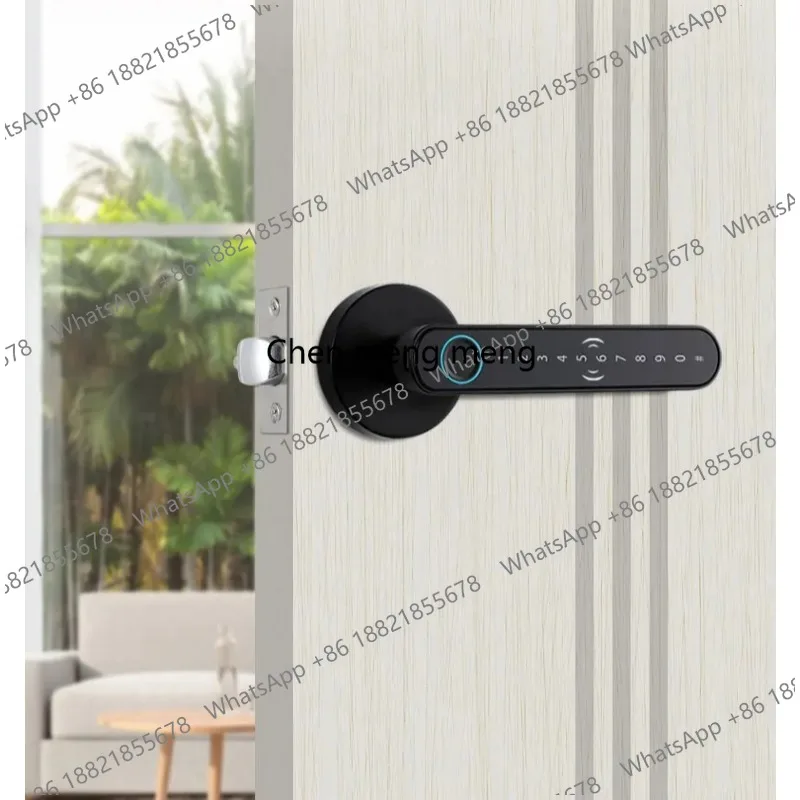 

Smart Fingerprint Door Lock Handle for Home Apartment With Key card Digital Door Lock Keypad Keyless Entry electronic lock