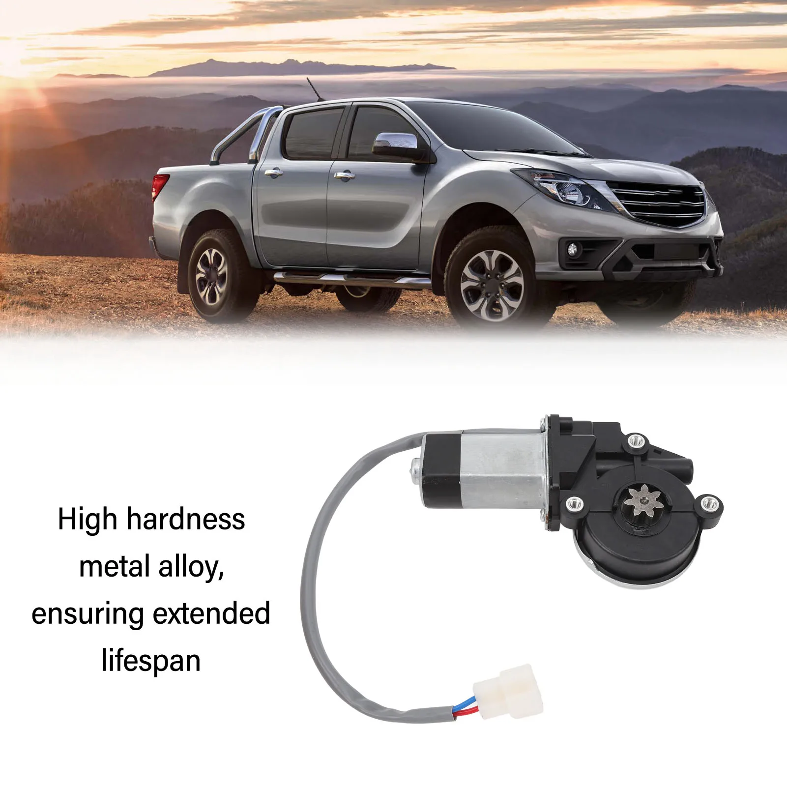 

Электродвигатель стеклоподъемника передний правый, плавный ход, стандарт OEM, металлический сплав, высокая долговечность для B2500 BT-50