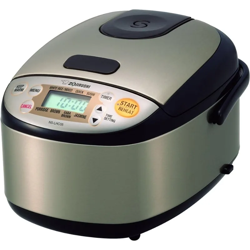 Zojirushi NS-LHC05 Micom Rice Cooker & Warmer, Stainless Dark Brown, 3 Cups Uncooked