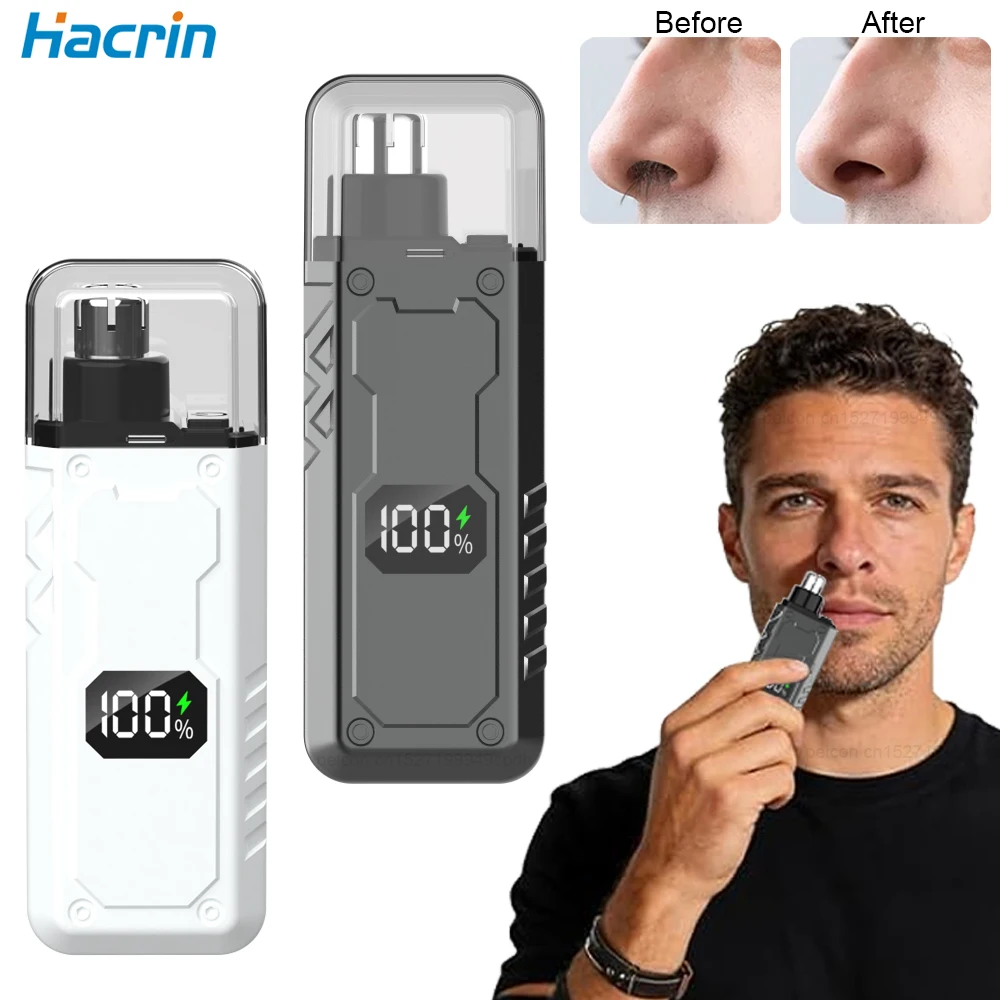 

Nose Hair Trimmer for Men Mini Electric Hair Clipper Portable Nose Hair Trimmer for Men Rechargeable Nose Ear Hair Remover