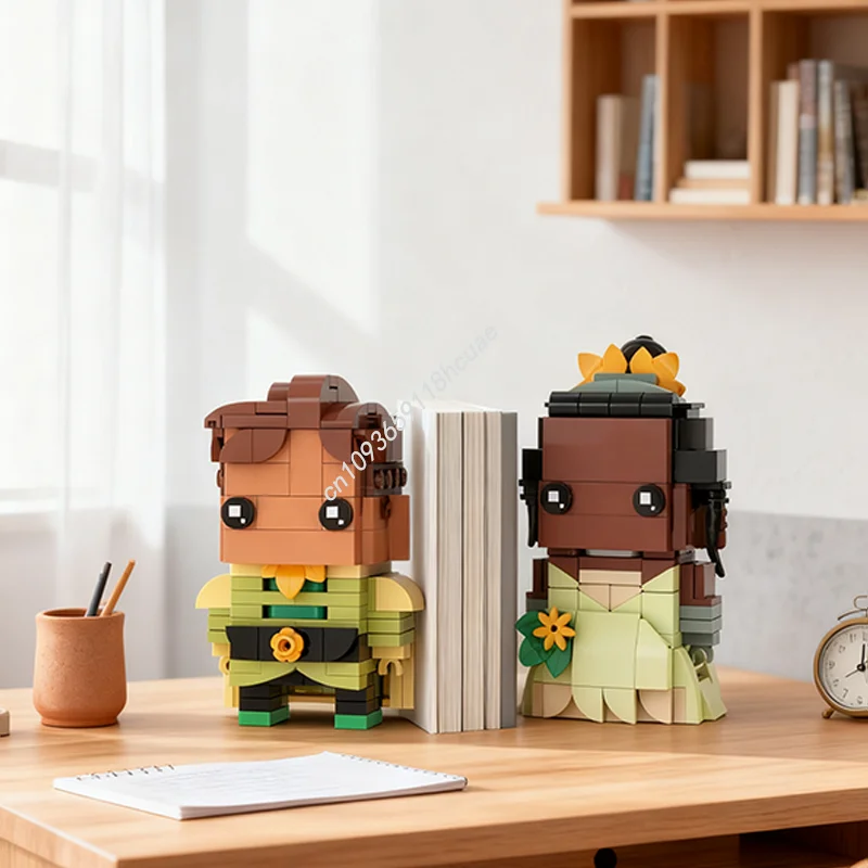 

406 шт. MOC Tiana Naveen Brickheadz The Brickheadzed Модель Строительные Блоки Сборка Идея Рождественский Подарок Кирпичные Игрушки Дети День Рождения